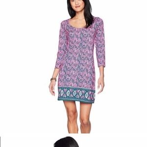 Lilly Pulitzer Beacon Dress Mandevilla Pink Slathouse Stripe Engineer Size XL